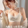 【大胸显小❗️超薄修容内衣】温柔氛围感拉满，大胸显小不压胸，承托聚拢 + 侧收副乳二合一，上薄下厚杯型贴合胸型，，超薄透气大胸显小收副乳防下垂无钢圈洞洞杯文胸罩QQ 商品缩略图0