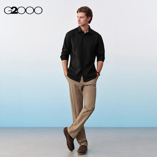 G2000男装SS26【三防科技\免烫】商务通勤正装长袖衬衫61123902 商品图1