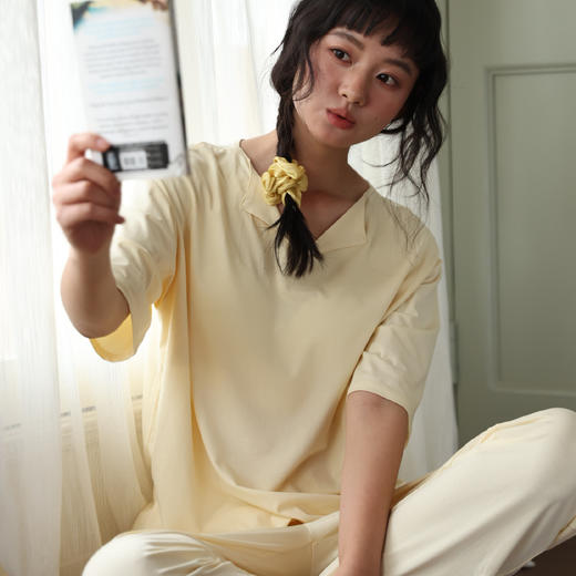 壳木·桑蚕丝棉极简家居服系列 | 桑蚕丝和棉的碰撞，舒服又好看，穿它愿意一整天宅在家 商品图2