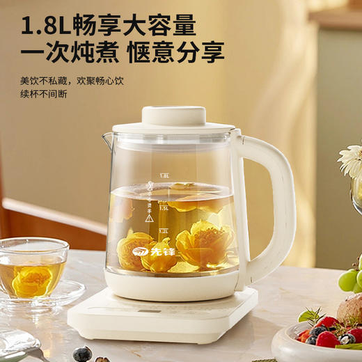【自营】先锋DX-518液体加热器(养生壶)1.8L煮茶器多功能花茶壶燕窝炖盅智能定时 商品图1