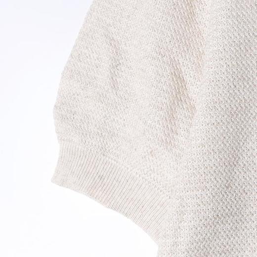 SDSA男装2026新款高贵轻奢简纯色半纽扣亨利领肌理针织短袖T恤 商品图2