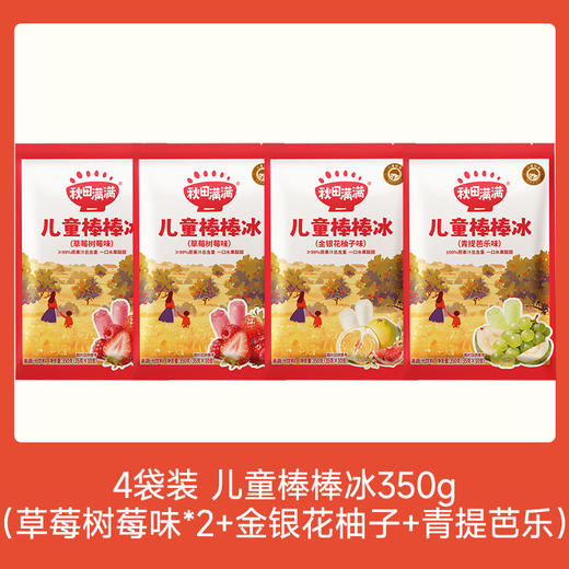 【109任选3件】【⚡39.9秒杀4件】新品儿童棒棒冰350g*4，叠加店铺满赠，不叠加店铺满减和会员折扣 商品图0