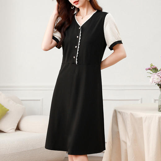 中长款连衣裙女2026年新款大码宽松休闲过膝t恤裙子显瘦长裙夏季 商品图4