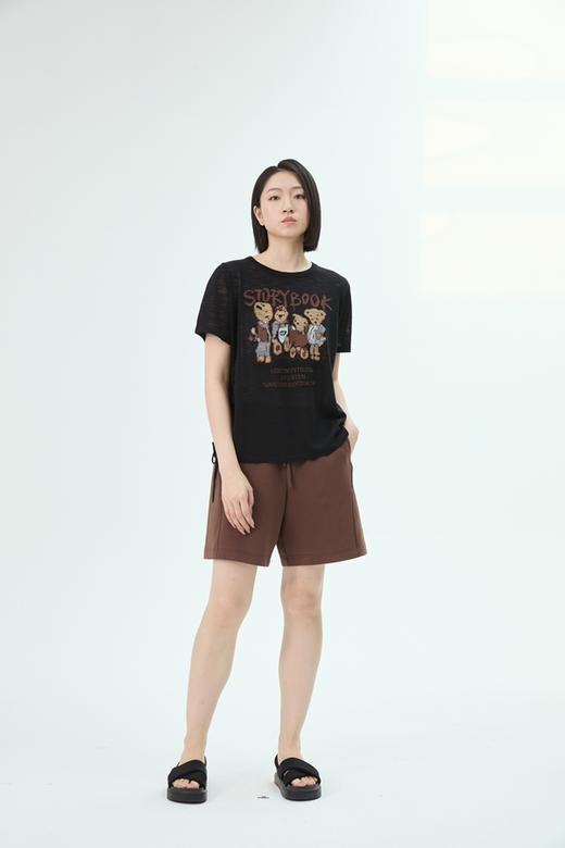 【爆款】水淼2026夏新款超好看小熊抽绳毛织薄衫2512 商品图0