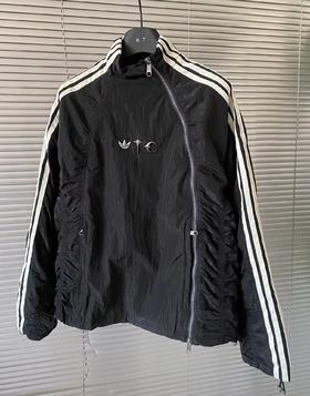 F040907春夏季新款梭织柔软舒适网眼休闲运动日常百搭斜拉链夹克外套