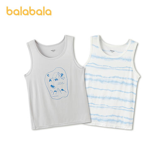 【商场同款】巴拉巴拉儿童背心夏季新款男童打底衫无袖舒适两件装 商品图4