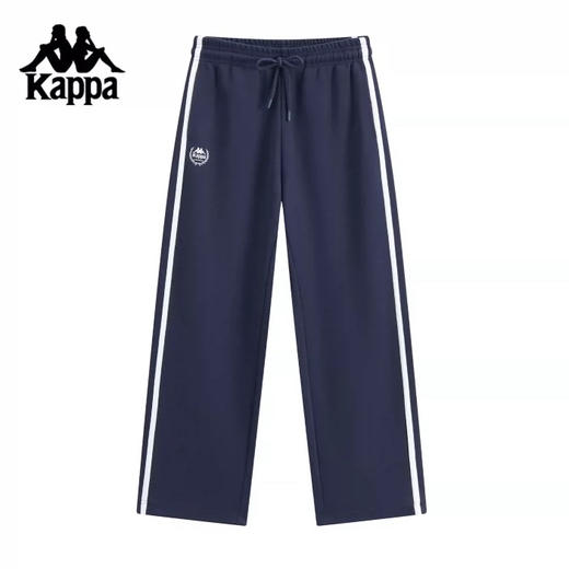 MJ｜卡帕Kappa运动裤背靠背卫裤女春秋款简约直筒裤针织长裤K0F62AK02 商品图0