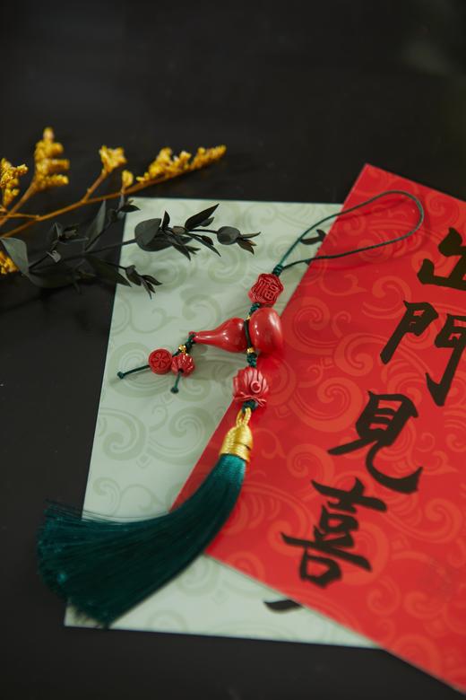 一周发货【朱砂手机挂链】希望与姐妹们的友谊可以长长久久，可以挂手机上，葫芦下面的小挂坠绳子容易松散，收到要手动系紧以免掉落 商品图6