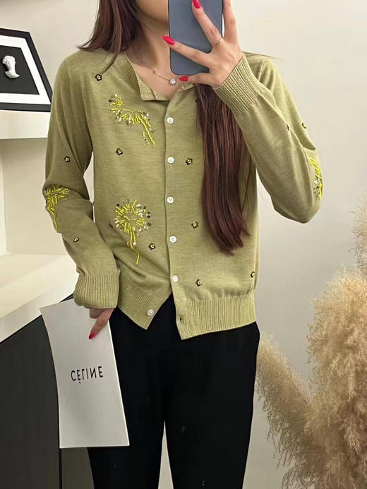 DYJ2026836钉珠羊毛开衫 商品图1