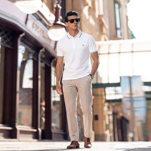 【DWP】300斤大码短袖POLO衫夏季透气商务休闲翻领T恤男士上衣夏季速干 商品图1