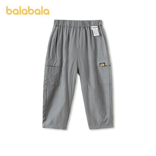 【商场同款】巴拉巴拉童装儿童长裤男童2026新夏季小狗折唛气球裤 商品图0