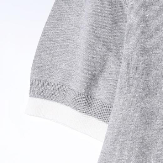 SDSA男装2026新款轻奢基础款撞色设计针织圆领短袖T恤百搭休闲 商品图2