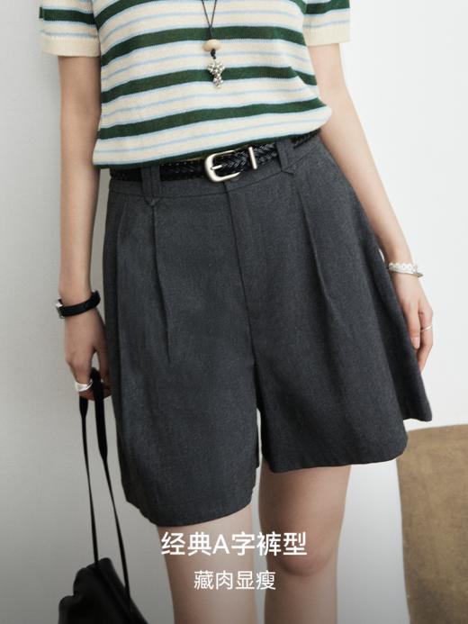 亚麻混纺A字休闲短裤FCG1SOT118 商品图1