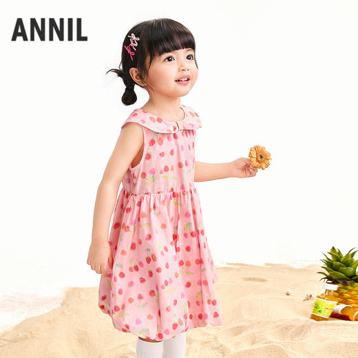 【实体店同款】女童无袖连衣裙夏季新款安奈儿童装XG623118 商品图1