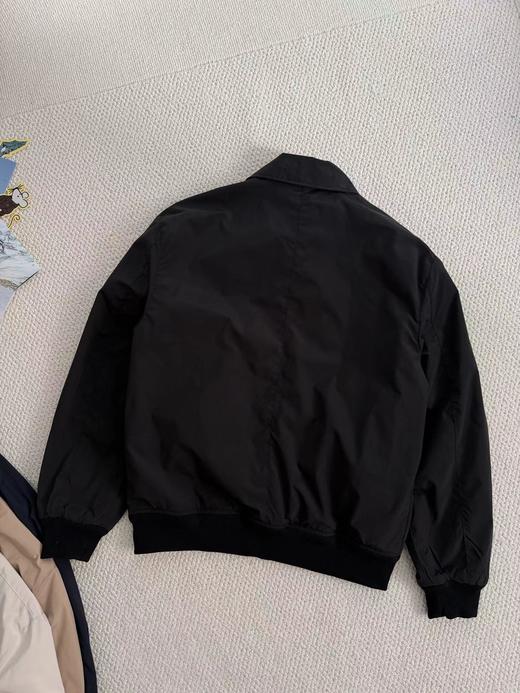 F040909春季新款螺纹刺绣防风防水防污三防工艺时尚百搭夹克长袖外套 商品图5