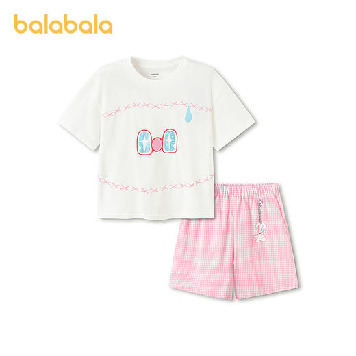 【商场同款】巴拉巴拉女童睡衣套装夏季空调服短袖套装家居服甜美 商品图4