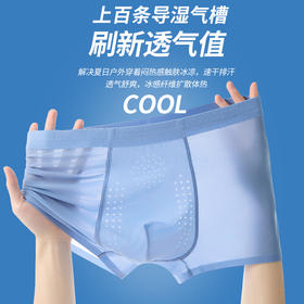 【3条装】草本男士凉感冰丝聚乳酸男士内裤 6999款