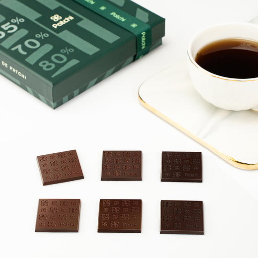 PATCHI芭驰 迪拜黑巧三种纯度黑巧克力礼盒 160g GSB0015 商品图1