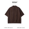 SDSA男装2026新款高贵轻奢老钱风复古竖纹短袖衬衫百搭简约上衣 商品缩略图0