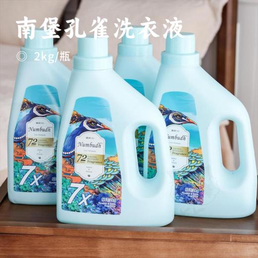南堡孔雀洗衣液 | 香味持久留香72小时 7X洁净力 除螨除菌99.9% 进口植萃配方 温和不刺激 母婴适用 去污、留香、柔顺、护衣四效合一 商品图0