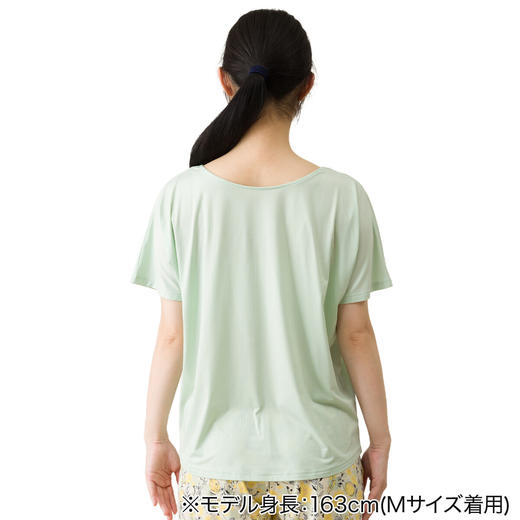 NITORI宜得利家居 居家服女士宽松休闲衣服凉感家居服强冷感蝙蝠袖T恤 商品图2