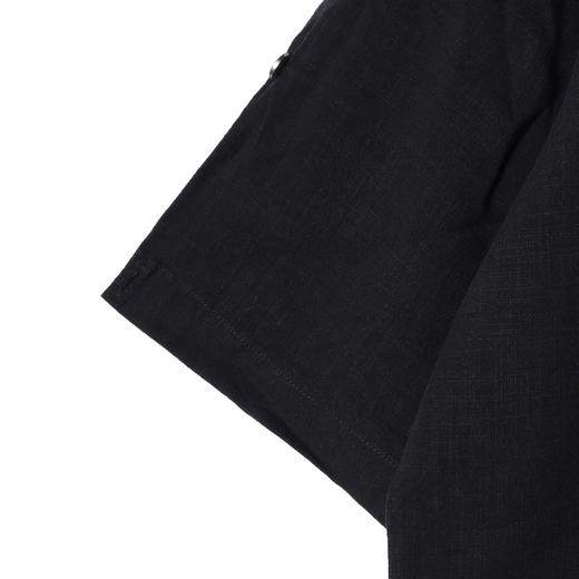 SDSA男装2026新款高贵轻奢简约纯色双口袋设计纽扣翻领短袖衬衫潮 商品图2