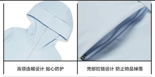 MJ| Kappa卡帕开身帽衫新款女夏凉感休闲防晒衣长袖外套K0E42MK43 商品图2