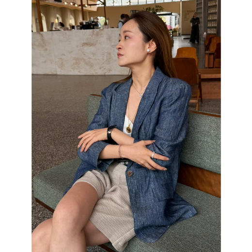 2604212    混色亚麻 法国🇫🇷产地 西装外套 薄款 商品图7