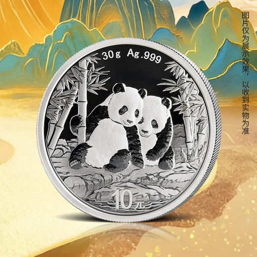 【超值福利专享】 2026年新竹闹春30克熊猫银币 智能卡 足银999 投资收藏 熊猫币 商品图3