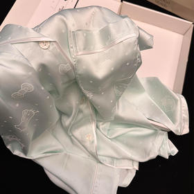 【冰丝凉感！法式甜美】法式kitty猫睡衣女夏季冰丝短袖短裤甜美简约高级感女士家居服。xb