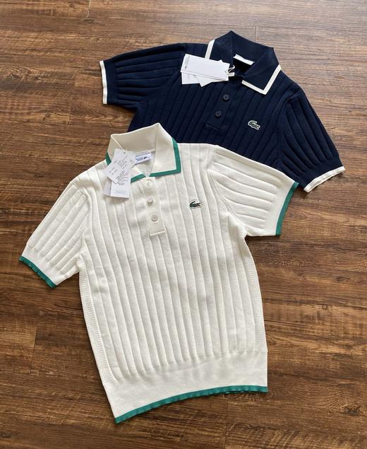 复古女款学院风针织Polo衫 商品图2