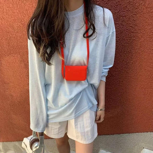 【预售3-5天发货】薄荷蓝天丝面膜T恤 ，显白，干净气质。软糯亲肤的天丝面料，像敷面敷一样舒服 商品图4