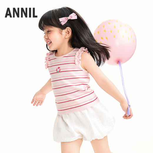 【实体店同款】女童无袖背心夏季新款安奈儿童装XG622217 商品图1