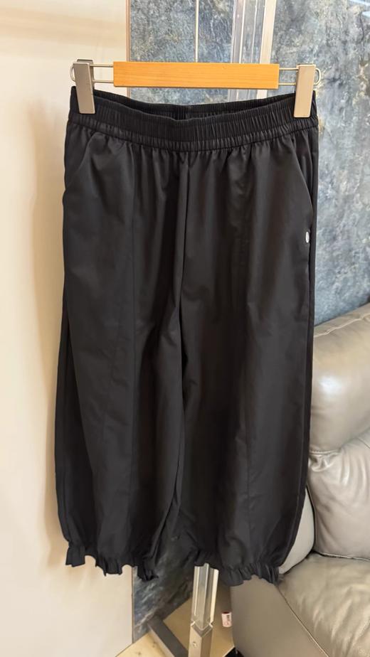 F040904春夏季新款亲肤透气休闲通勤日常百搭荷叶边束脚裤长裤 商品图5