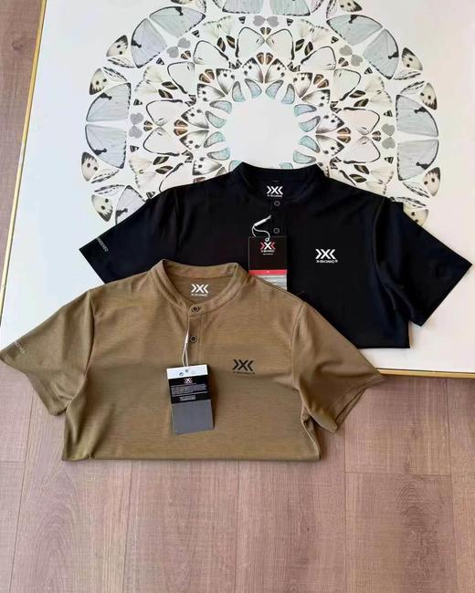 F040912夏季新款日常百搭通勤商务亨利领休闲速干短袖T恤 商品图2