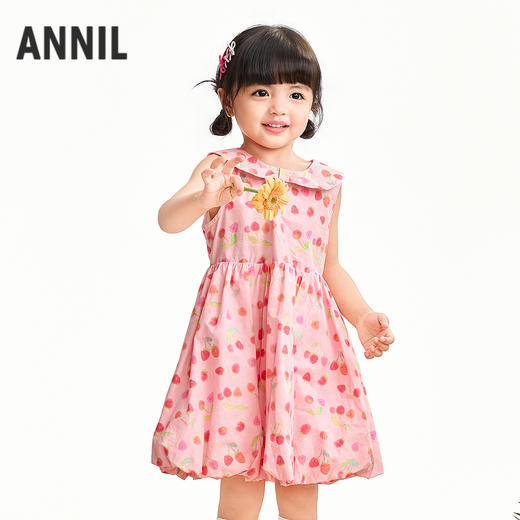 【实体店同款】女童无袖连衣裙夏季新款安奈儿童装XG623118 商品图0