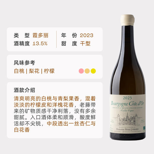 企鹅市集|法国勃艮第 雷米悦巴酒庄 勃艮第金丘老藤白葡萄酒  超火干白名家Remi Jobard 40年老藤 商品图4
