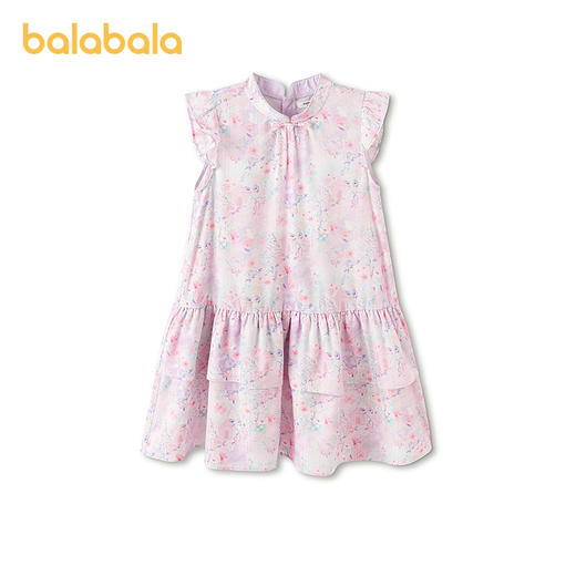 【商场同款】巴拉巴拉女童裙子儿童连衣裙2026新款夏装国风裙印花 商品图1