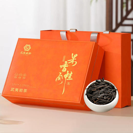【自营】花家盛世 伴手礼岩茶果香肉桂256g礼盒装绿茶红茶新鲜健康美味 HJSS-BSL-GXRG-256 商品图1