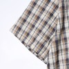 SDSA男装2026新款高贵轻奢港风复古撞色格子短袖衬衫百搭简约上衣 商品缩略图3
