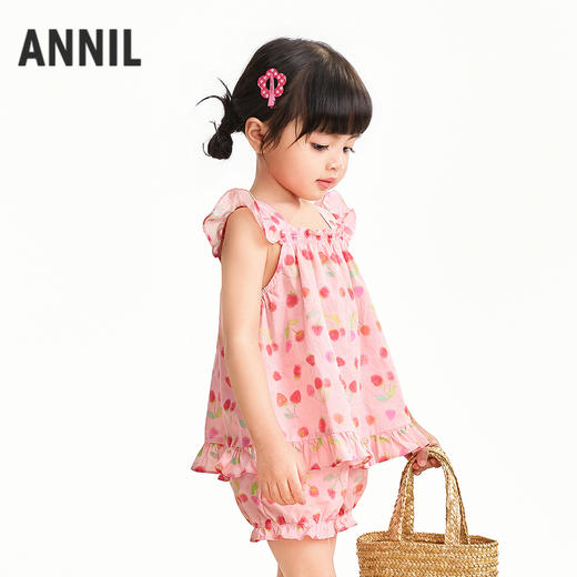 【实体店同款】女童套装夏季新款安奈儿童装XG622211 商品图1