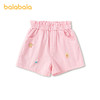 【商场同款】巴拉巴拉童装儿童短裤女童2026新款夏荷叶边腰A型裤 商品缩略图2