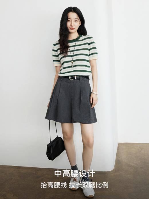 亚麻混纺A字休闲短裤FCG1SOT118 商品图2
