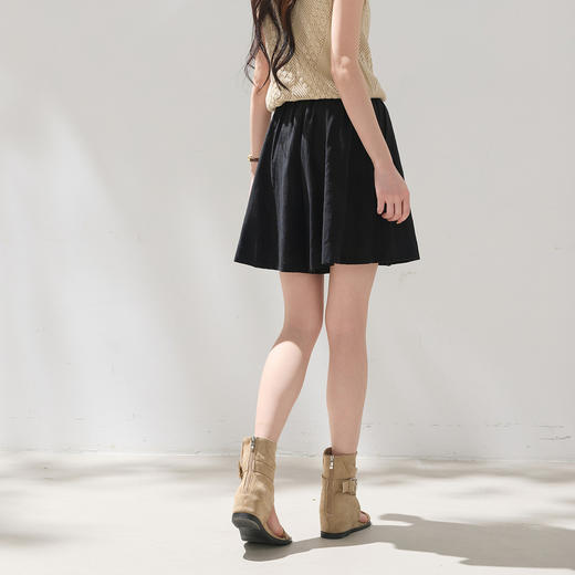 【莱赛尔】三彩2026夏季新款休闲裤高腰宽松阔腿裤五分中裤显瘦M 商品图3