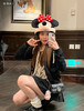 Gucci 双g mini 黑金 牛皮 斜挎包 商品缩略图3