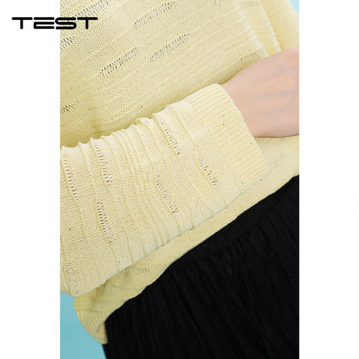 夏上新薄款透气宽松慵懒风防晒针织衫1262042 商品图3