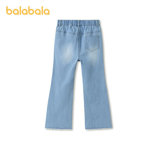 【商场同款】巴拉巴拉女童牛仔裤儿童裤子2026新款夏装喇叭裤甜美 商品图2