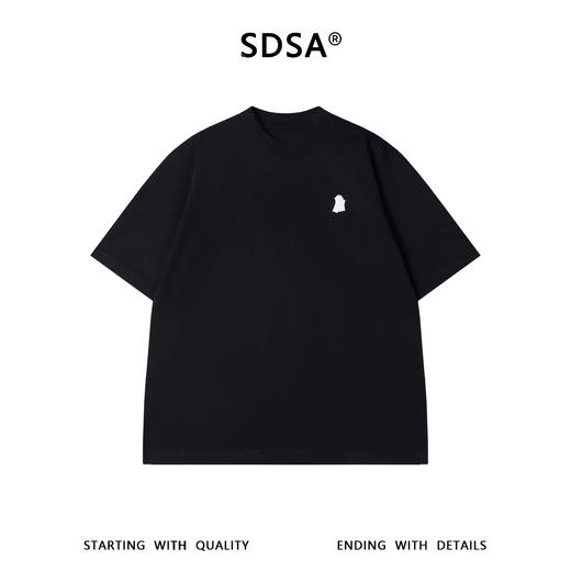 SDSA男装2026新款高贵轻奢小众简约刺绣手掌印花圆领短袖T恤百搭 商品图0