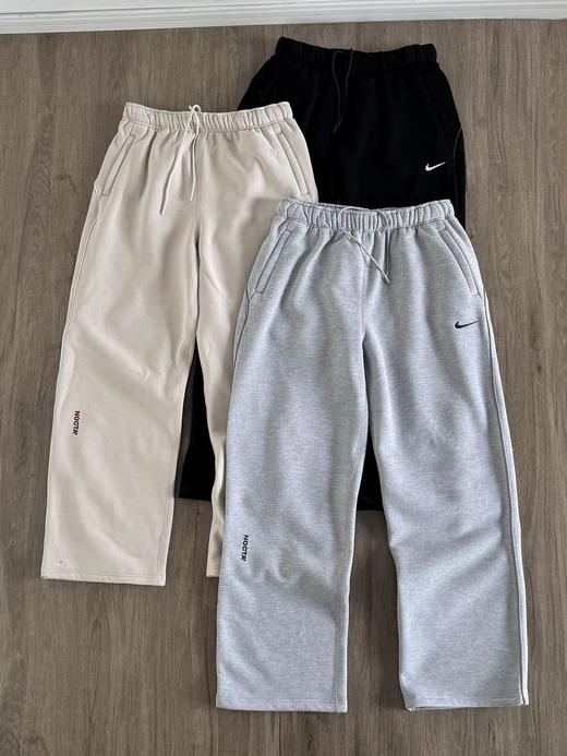 F040914春秋季新款时尚休闲日常百搭抓绒宽松直筒针织运动裤长裤 商品图0