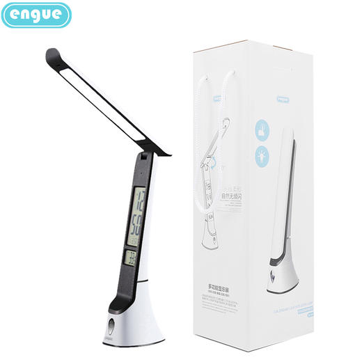 engue恩谷多功能皮纹万年历台灯EG-598B时间温度显示商务桌面礼品 商品图0